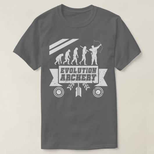 T-shirt Evolution tir à l'arc 1 (Design devant)