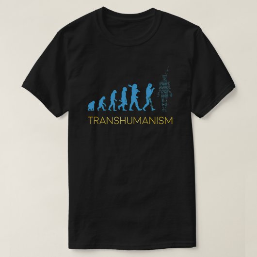 T-shirt Évolution transhumaniste (Design devant)