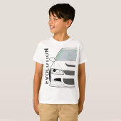 T-shirt Evolution VIII Evo 8 JDM Classic AWD Turbo Rallye (Devant entier)
