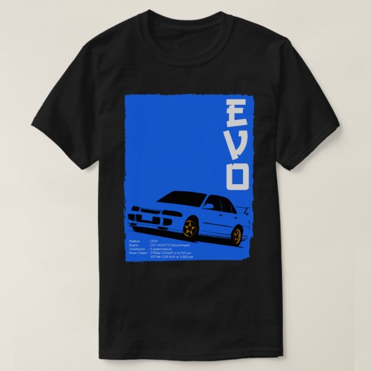 T-shirt Évolution vintage Lancer Iii (Design devant)