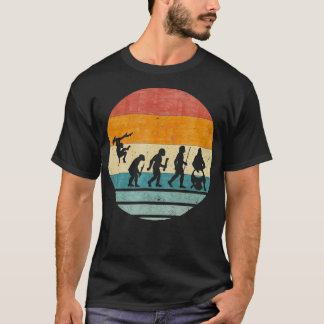 T-shirt Évolution vintage Rétro Du Joueur Djembe Drummer S