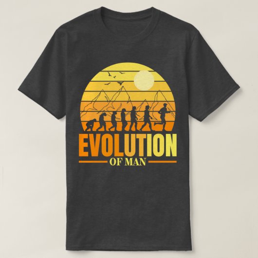 T-shirt Evolution Vraiment Cool Runny Cadeau Pour Les Jogg (Design devant)