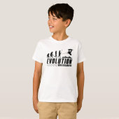 T-shirt Evolution Wakeboard Wake Wakeboarding Wakeboarder (Devant entier)