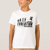 T-shirt Evolution Wakeboard Wake Wakeboarding Wakeboarder (Devant)