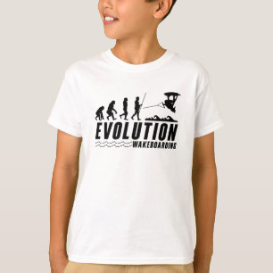 T-shirt Evolution Wakeboard Wake Wakeboarding Wakeboarder