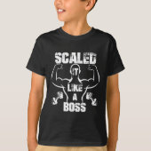 T-shirt Évolutivité Comme Un Boss Bodybuilder (Devant)