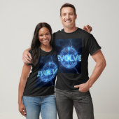 T-Shirt EVOLVE Sphère Numérique Bleu Néon | Tech E (Unisexe)
