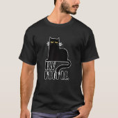 T-shirt Ew People Black Cat for Cat (Devant)