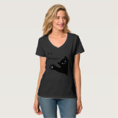 T-shirt Ew People Black Cat  Social Extroverted (Devant entier)