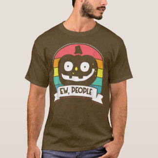 T-shirt Ew People Je suis de style rétro citrouille amour 