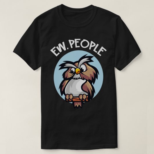 T-shirt Ew People Owl (Design devant)