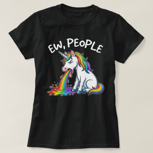 T-shirt Ew People Unicorn (Design devant)