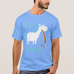 T-shirt Ew People Unicorne Vomissements Rainbow Funny