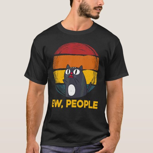 T-shirt Ew Personnes Chat Graphic (Devant)