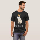 T-shirt Ew Personnes Chien Visage Masque Distances sociale (Devant entier)