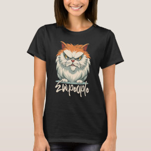T-shirt Ew Personnes Retro Chat Vintage Chat