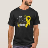 T-shirt Ewings Sarcoma Warrior Je suis beau (Devant)