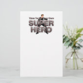 T-SHIRT Ewn Superheld Briefpapier (Staand voorkant)