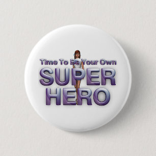 T-SHIRT Ewn Superheld Ronde Button 5,7 Cm