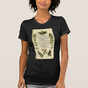 T-shirt Ex-libris de botanique antique