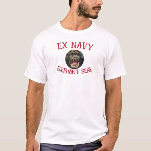 T-shirt Ex Navy Elephant Seal (Devant)