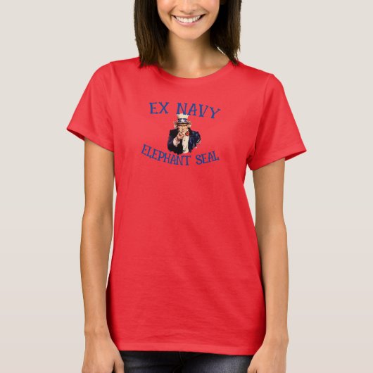 T-shirt Ex Navy Elephant Seal (Devant)