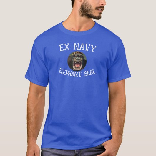 T-shirt Ex Navy Elephant Seal (Devant)