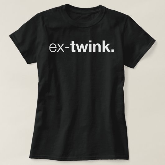 T-shirt Ex-Twink Gay (Design devant)