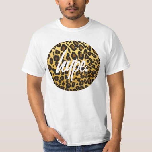 T-shirt exagération d'impression de guépard (Devant)