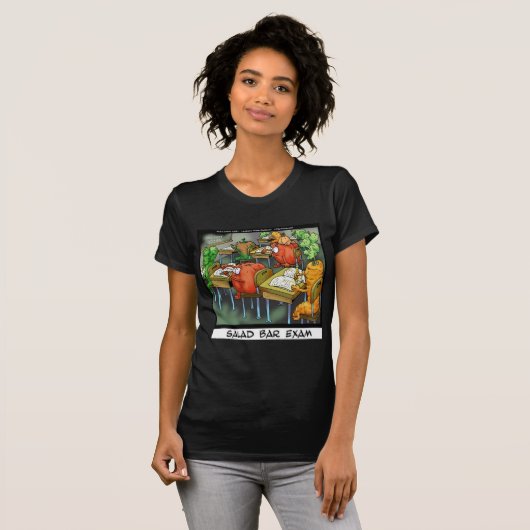 T-shirt Examen Bar Salade amusant (Devant entier)