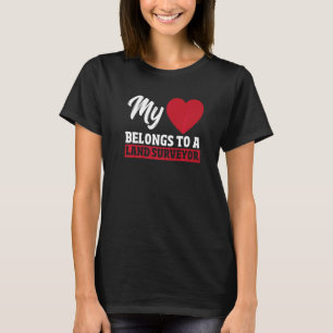 T-shirt Examen d'arpentage Enregistreur foncier Arpenteu