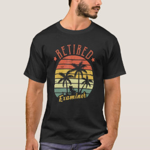 T-shirt Examinateur Retraité Retro Vintage Pour Hommes Pap