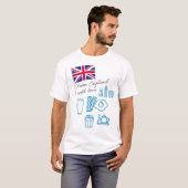 T-shirt EXANGLIA (Blue + Grey) (Devant entier)