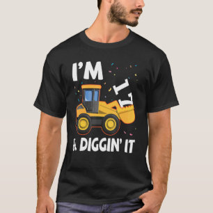 T-shirt Excavateur J'ai 17 ans et je le creuse heureux