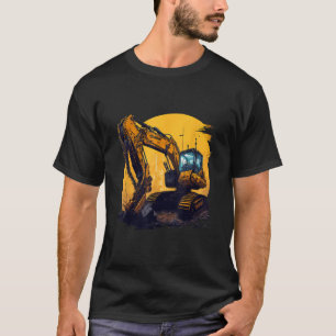 T-shirt Excavateur Machine de chantier de construction Ill