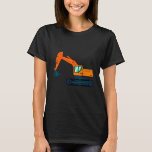 T-shirt Excavateur Machines Lourdes Camion Construction En