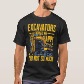 T-shirt Excavator Operator Remote Control Digger Machine R (Devant)