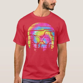 T-shirt Excavator Sunset Tie Dey Kids Dump Construction tr