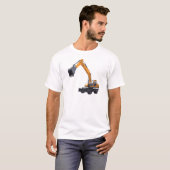 T-shirt Excavatrice de construction (Devant entier)