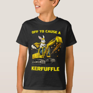 T-shirt Excavatrice de lapin prête à causer une agitation 