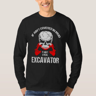T-shirt Excavatrice masculine Pelle rétrocaveuse pour cond