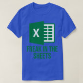 T-shirt Excel Freak dans les feuilles Drôle Excel Design (Design devant)