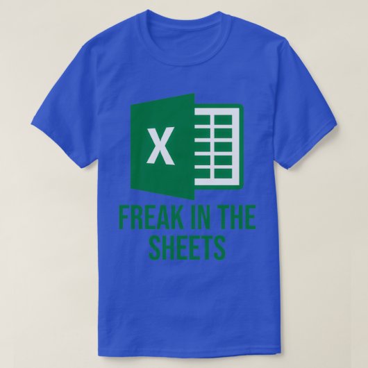 T-shirt Excel Freak dans les feuilles Drôle Excel Design (Design devant)