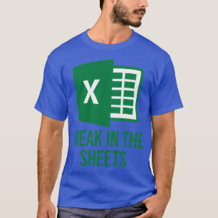 T-shirt Excel Freak dans les feuilles Drôle Excel Design