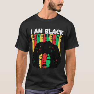 T-shirt Excellence Noire Mois de l'Histoire des Noirs Afri