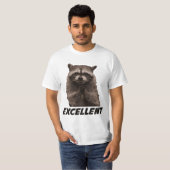 T-shirt Excellent raton laveur mauvais de traçage (Devant entier)