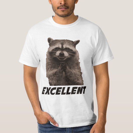 T-shirt Excellent raton laveur mauvais de traçage (Devant)
