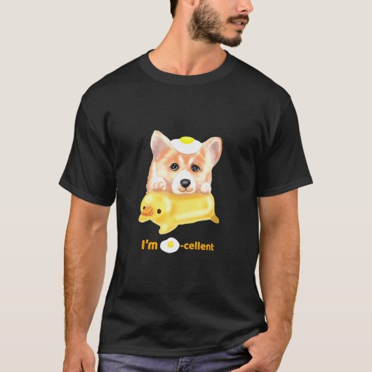 T-shirt Excellente est Corgi Devant Et Derrière 2 Faces (Devant)