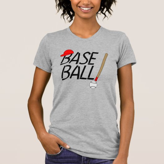 T-shirt Exclamation de baseball (Devant)