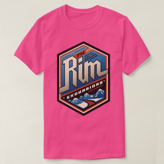 T-shirt Excursions de bordure (Design devant)